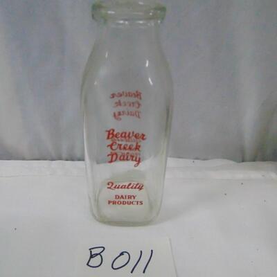 Item B011 Milk Bottle