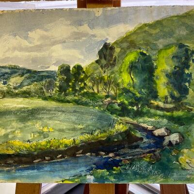 A - 358 Four Original 1941 Watercolors by Glen Ranney