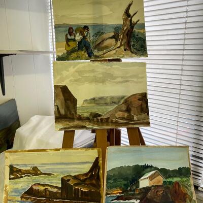 A - 360 Four Original Watercolor Landscapes by Glen Ranney