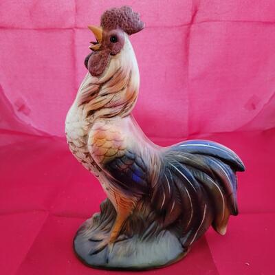 Beautiful Rooster Ceramic Statue