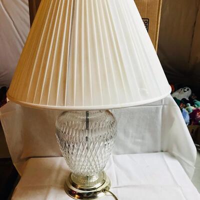 Waterford Style Cut Glass Lamp