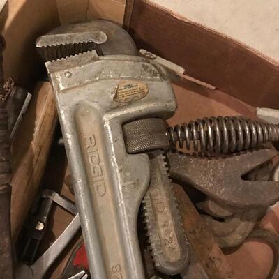 Flat of Tools Rigid Monkey Wrench