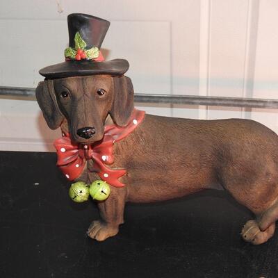 Beautiful lifelike resin dachshund
