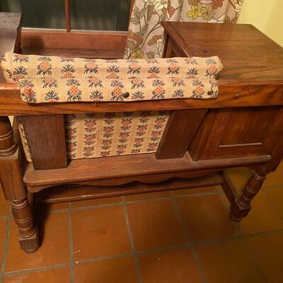Vintage oak telephone table