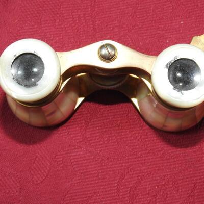 Mother of pearl vintage opera glasses