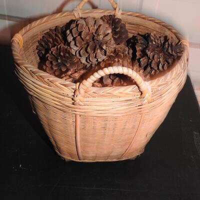 Nice basket full of acorns