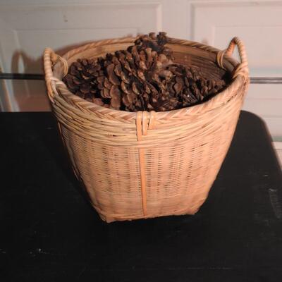 Nice basket full of acorns