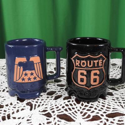 Pair of Frankoma mugs