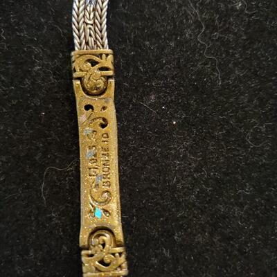 Silver and Bronze ID Bracelet