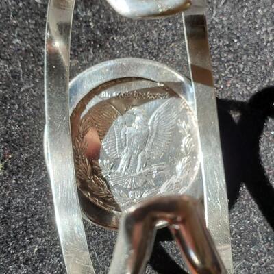 1891 Morgan Silver Dollar cuff