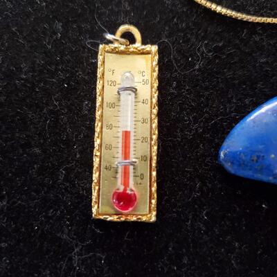 3 Pendant 14K Necklace
