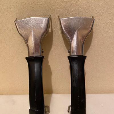 Two vintage corning ware removable handles