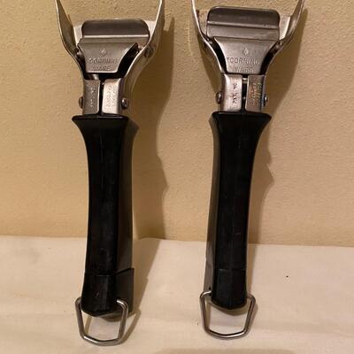 Two vintage corning ware removable handles