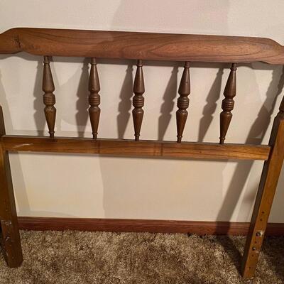 Vintage maple twin headboard