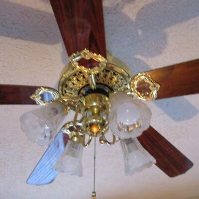 Decorative 4 Light 4 Blade Ceiling Fan