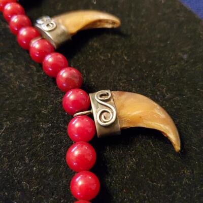 Druzy Stone Pendant with claws
