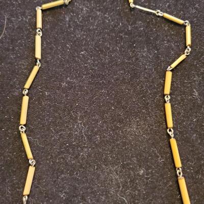 Turquoise Porcupine Quill Necklace