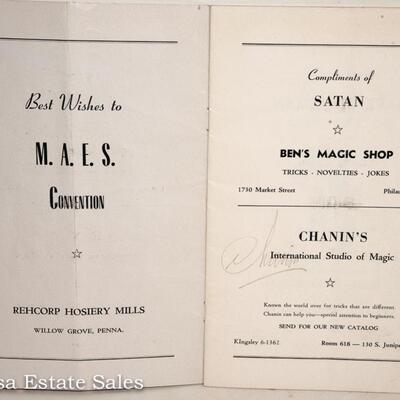MAGICIAN"S CONVENTION PROGRAM - with AUTOGRAPHS