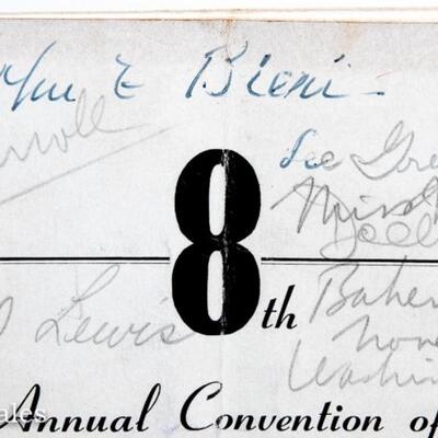 MAGICIAN"S CONVENTION PROGRAM - with AUTOGRAPHS
