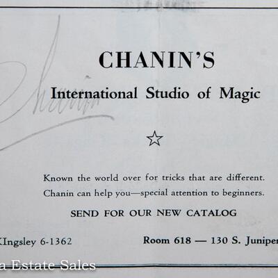 MAGICIAN"S CONVENTION PROGRAM - with AUTOGRAPHS