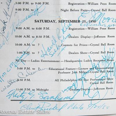 MAGICIAN"S CONVENTION PROGRAM - with AUTOGRAPHS