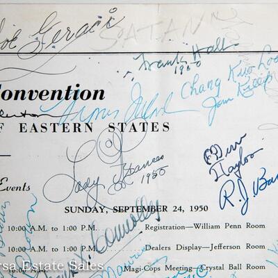 MAGICIAN"S CONVENTION PROGRAM - with AUTOGRAPHS