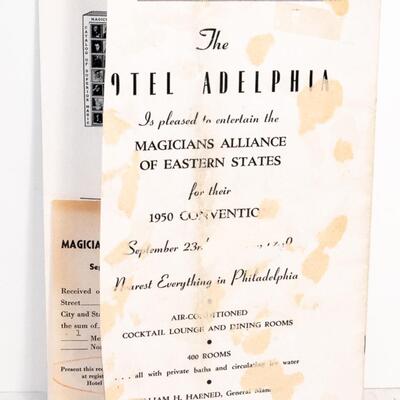 MAGICIAN"S CONVENTION PROGRAM - with AUTOGRAPHS