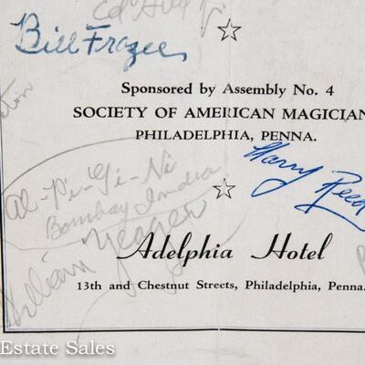 MAGICIAN"S CONVENTION PROGRAM - with AUTOGRAPHS
