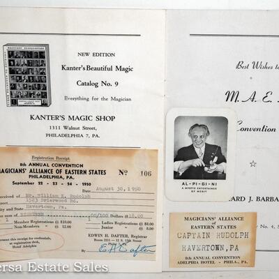 MAGICIAN"S CONVENTION PROGRAM - with AUTOGRAPHS