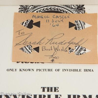 MISC. MAGIC SCRAPBOOK PAGE - INCLUDES JACK CARTER - EFREM ZIMBALIST JR.  AUTOGRAPHS