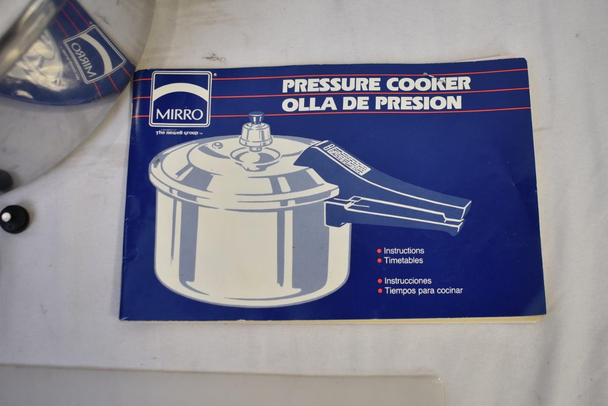 Mirro Pressure Cooker, With Instructions