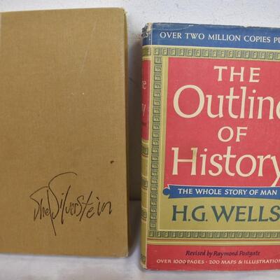 6 Vintage Books, 1920-1970, War & Peace to Shel Silberstein, Outline of History