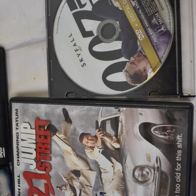 18 DVD Action and Mature Movies: 21 Jump Street to Skyfall 007 to Clue the Movie