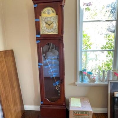 LOt 207 Ridgeway Grandfather Clock  Tempus Fugit Works Recent Service