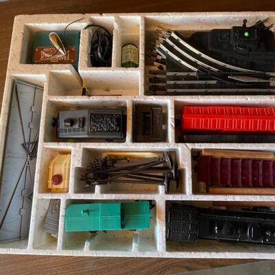 Lot 216 Big Rail Work Train by Marx Electric with Transformer Track Cars Paperwork