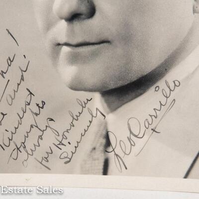 AUTOGRAPHED PHOTO - LEO CARRILLO