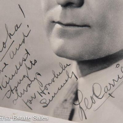 AUTOGRAPHED PHOTO - LEO CARRILLO