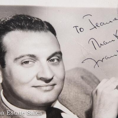 FRANKIE LAINE - AUTOGRAPHED PHOTO and EP RECORD
