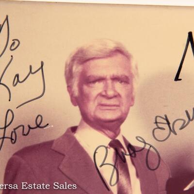 PAIR - of Autographed Photos - CAST of BARNABY JONES