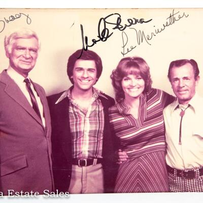 PAIR - of Autographed Photos - CAST of BARNABY JONES