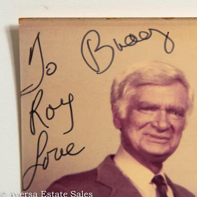 PAIR - of Autographed Photos - CAST of BARNABY JONES