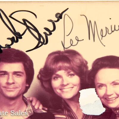 PAIR - of Autographed Photos - CAST of BARNABY JONES