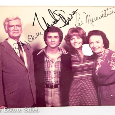 PAIR - of Autographed Photos - CAST of BARNABY JONES