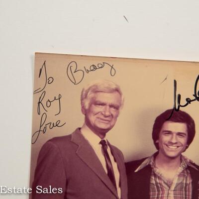 PAIR - of Autographed Photos - CAST of BARNABY JONES