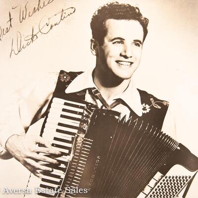 AUTOGRAPHED PHOTO - ACCORDIONIST DICK CONTINO
