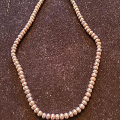 Cultured grey pearl choker