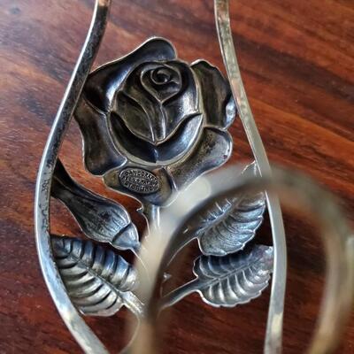 Sterling ROSE design Cuff