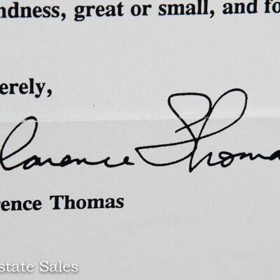 CORRESPONDENCE FROM JUSTICE CLARENCE THOMAS