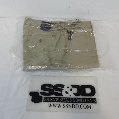 Tourney Men's Solid Tech Ff Pants, Bamboo, 36 x 30 - New
