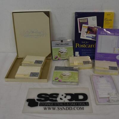 Our Wedding Journal, 4 Thank You Card Pack, Purple Wedding Invitations- New
